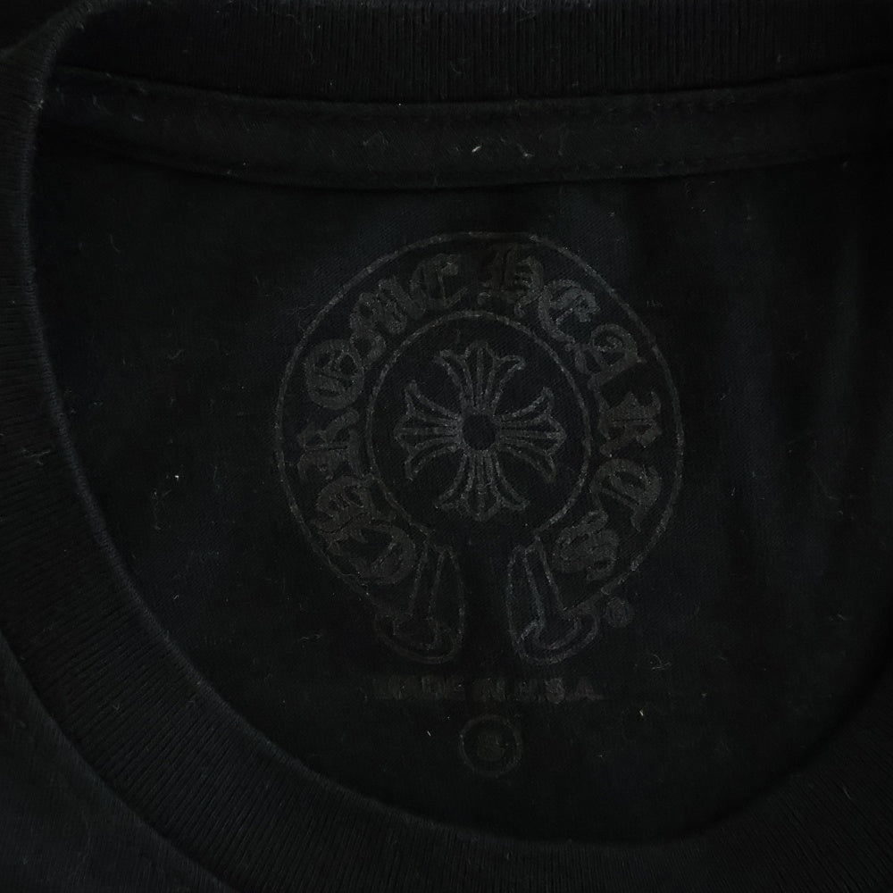 CHROME HEARTS(クロムハーツ) CH T-SHRT バックホースシュープリント 半袖Tシャツ カットソー ブラック