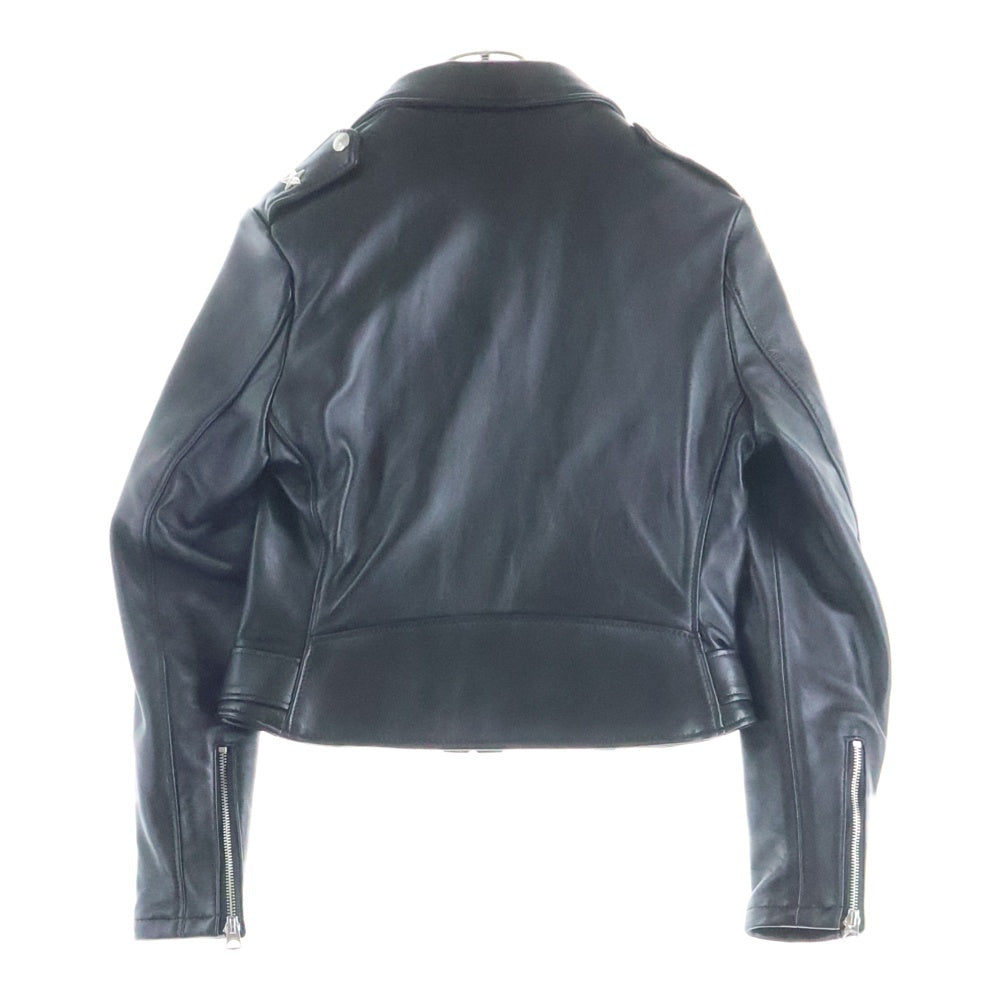 SCHOTT(ショット) ワンスター ライダースジャケット ダブル レザー ラムスキン レディース ブラック 218W 7823950601