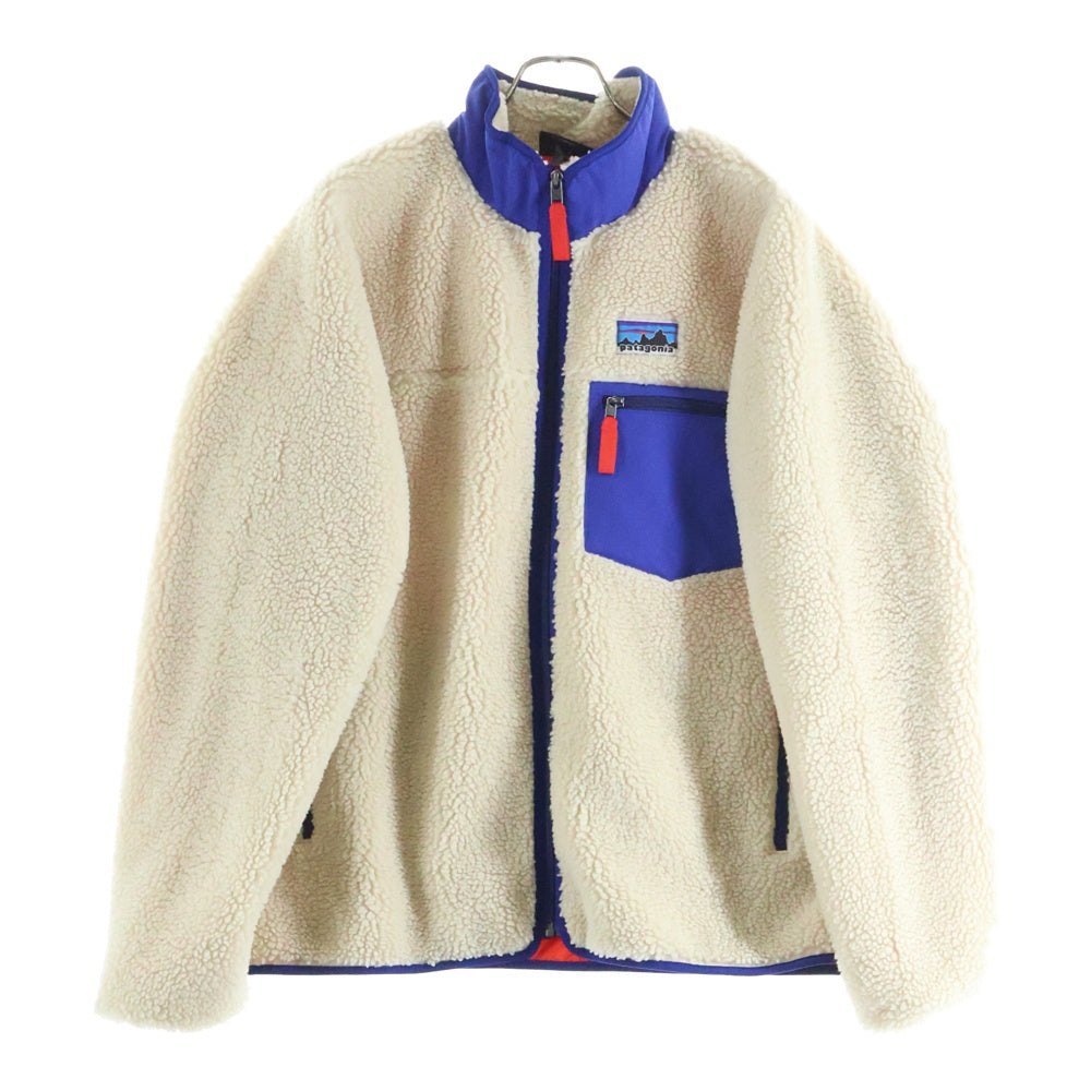PATAGONIA(パタゴニア) 25AW Classic Retro-X Jacket クラシックレトロXジャケット ボア フリースジャケット アイボリー/ブルー 23057FA25
