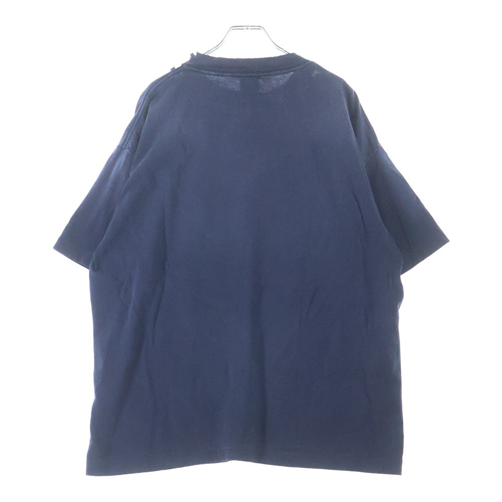 SAINT MICHAEL(セントマイケル) 25SS ×NEIGHBORHOOD STHD. SS TEE SAINT NBHD ネイバーフッド ダメージ加工 フロントプリント クルーネック半袖Tシャツ ショートスリーブ SM-HR8-0000-C71
