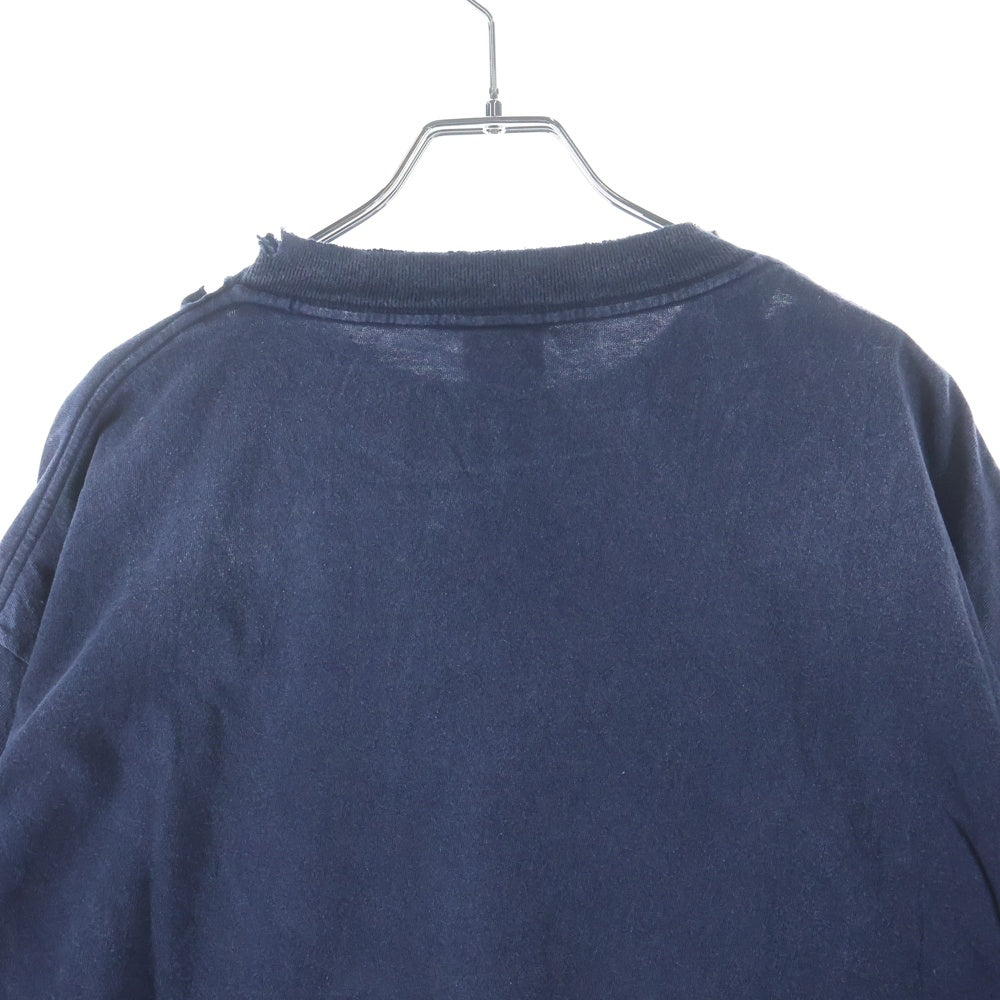 SAINT MICHAEL(セントマイケル) 25SS ×NEIGHBORHOOD STHD. SS TEE SAINT NBHD ネイバーフッド ダメージ加工 フロントプリント クルーネック半袖Tシャツ ショートスリーブ SM-HR8-0000-C71