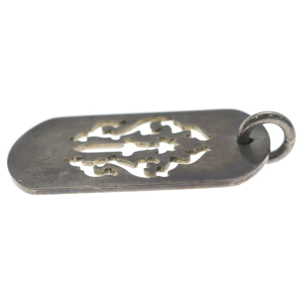 CHROME HEARTS(クロムハーツ) D TAG LRG DAGGER ヴァインダガーカットアウトドッグタグ ラージ ペンダントトップ シルバー BCA240