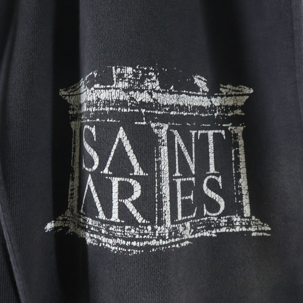 SAINT MICHAEL(セントマイケル) 22SS ×ARIES ARS SWT PNT ST ARIES アリーズ ダメージ加工スウェットパンツ グレー SM-A23-0000-C04