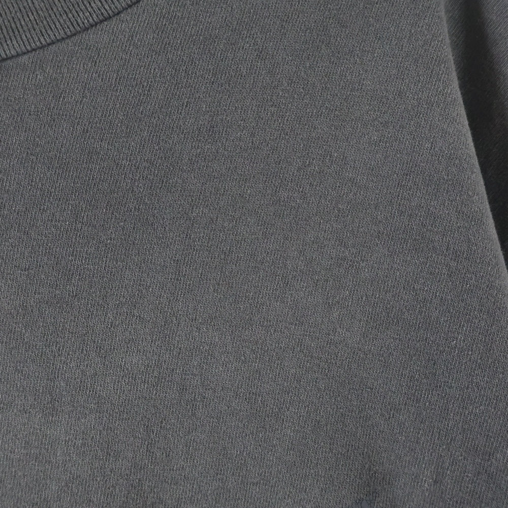 SAINT MICHAEL(セントマイケル) 23SS ST SYSTEM S/S Tee フロントプリント クルーネック 半袖Tシャツ チャコールグレー SM-S23-0000-006