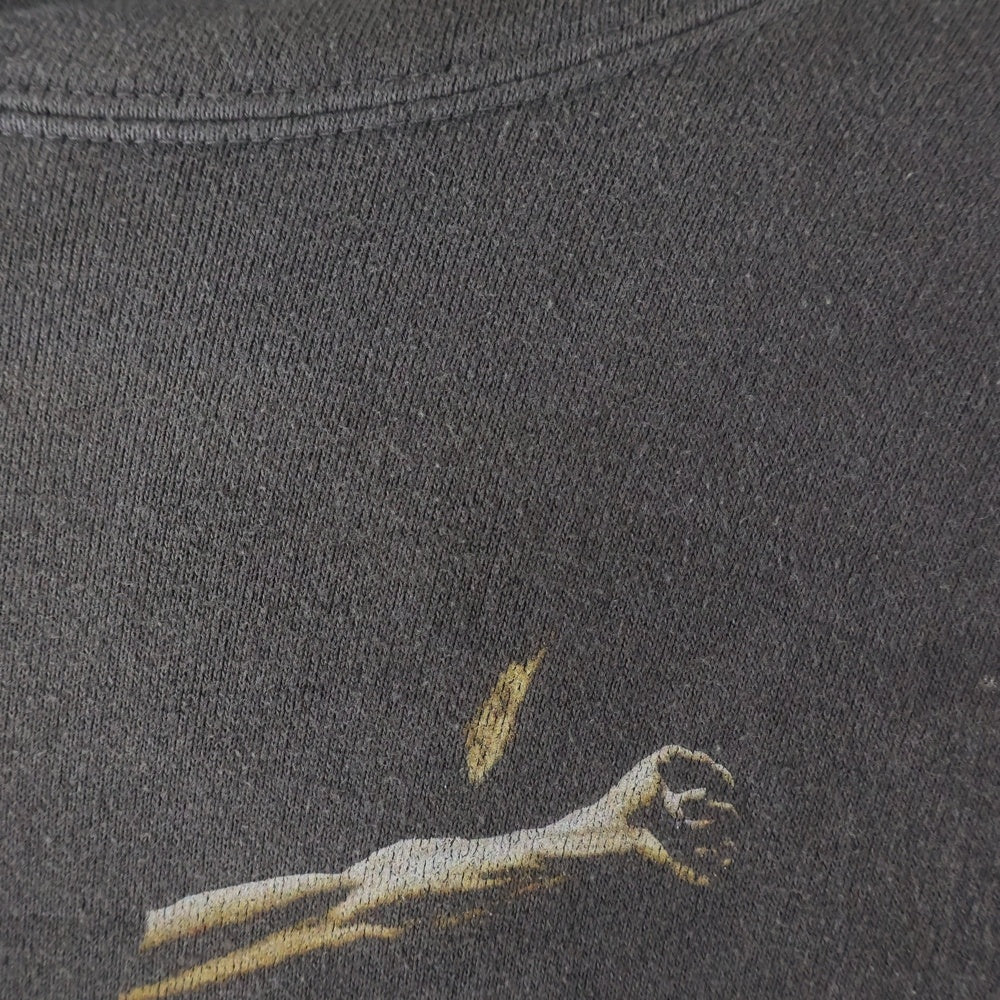 SAINT MICHAEL(セントマイケル) 22SS HOODIE VLONE BLACK ヴィローン ダメージ加工 プルオーバーパーカー ブラック SM-S22-0000-070