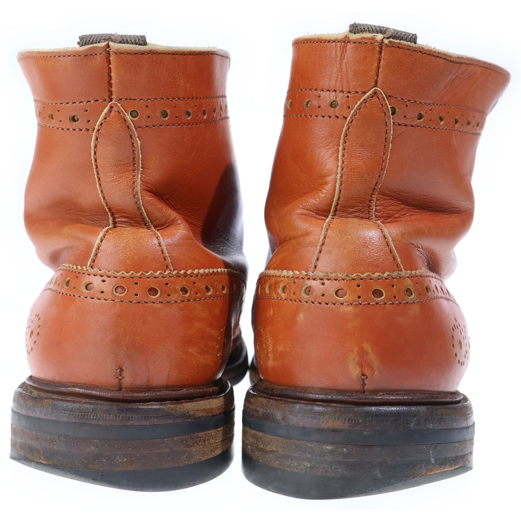 Tricker's(トリッカーズ) ×Paul Smith ポールスミス ウイングチップ レースアップブーツ ブラウン 6178-1