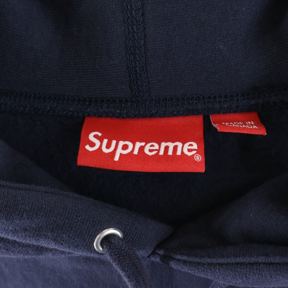 SUPREME(シュプリーム) 20AW Cross box logo Hooded Sweat Shirts クロスボックスロゴ フーデッド シャツ プルオーバーパーカー ネイビー