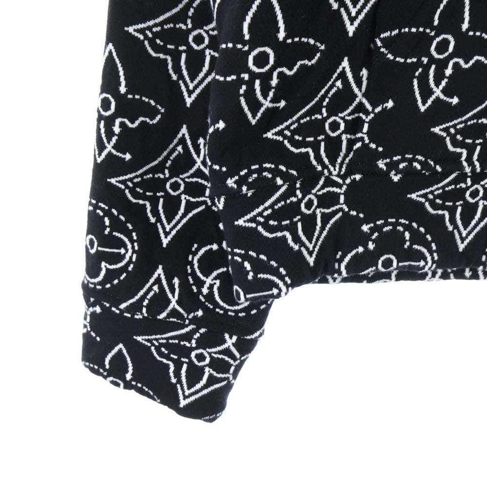 LOUIS VUITTON(ルイヴィトン) NBA モノグラム ストゥラティージ フラワー キルテッド ジップアップパーカー ブラック RM212M DM0 HLY12W