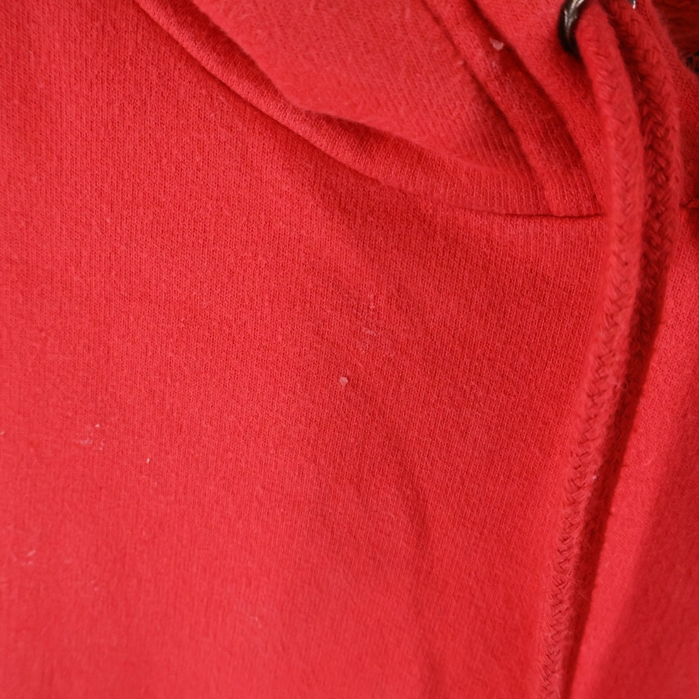 CHROME HEARTS(クロムハーツ) SWTSHRT PLVR バックスクロールラベルプリント アームプリント スウェットプルオーバーパーカー フーディー レッド