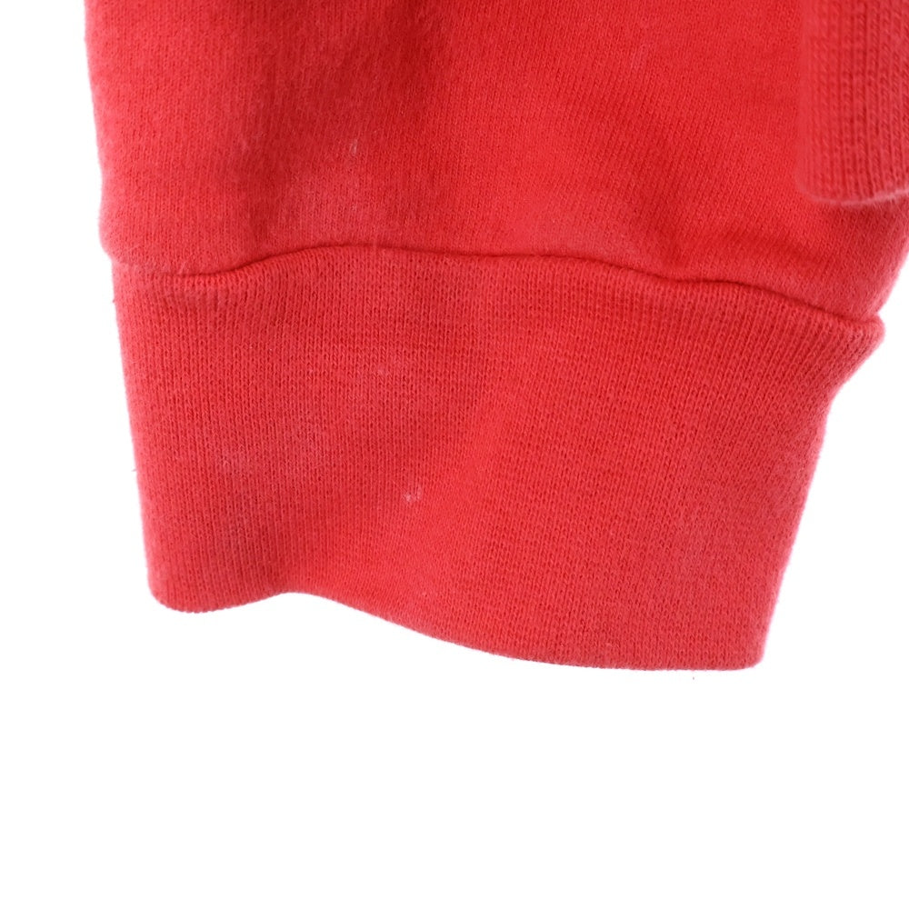 CHROME HEARTS(クロムハーツ) SWTSHRT PLVR バックスクロールラベルプリント アームプリント スウェットプルオーバーパーカー フーディー レッド