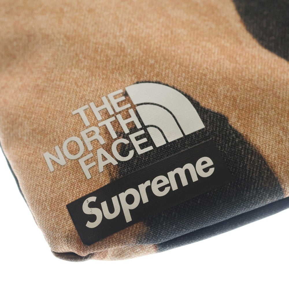 SUPREME(シュプリーム) 21AW Bleached Denim Print Shoulder Bag ブリーチド デニム プリント ショルダーバッグ サコッシュ ブラック/ベージュ NF0A7WOH
