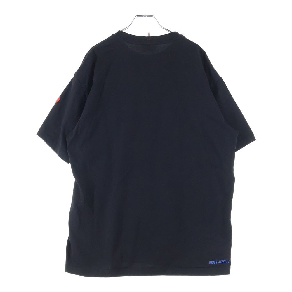 MONCLER GRENOBLE(モンクレールグルノーブル) リバースロゴ クルーネック Tシャツ ブラック E20978001950
