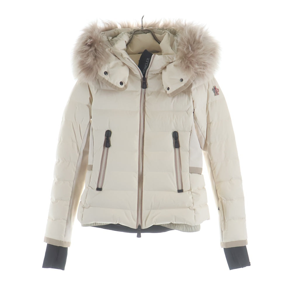 MONCLER GRENOBLE(モンクレールグルノーブル) 24AW GRENOBLE ARCESAZ ファーフード付 ダウンジャケット ホワイト J20981A00047 5399D レディース