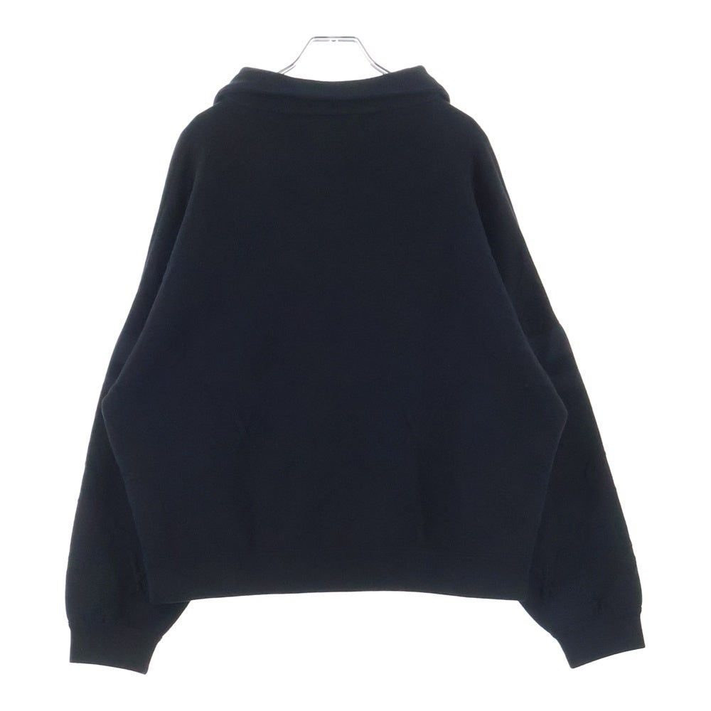 LOUIS VUITTON(ルイヴィトン) 25SS モノグラムエンボスド ハーフジップ ハイネックスウェット レディース ブラック RW251WW PVT FSKL15