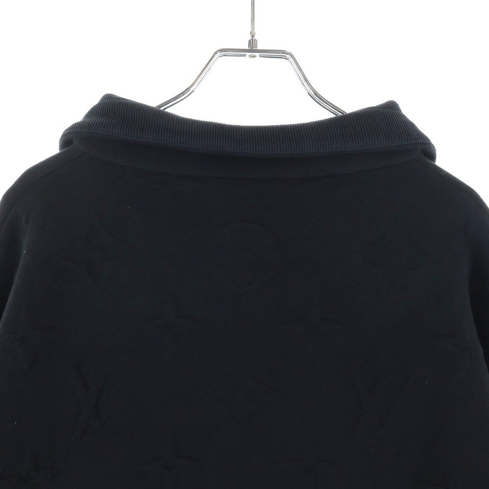 LOUIS VUITTON(ルイヴィトン) 25SS モノグラムエンボスド ハーフジップ ハイネックスウェット レディース ブラック RW251WW PVT FSKL15