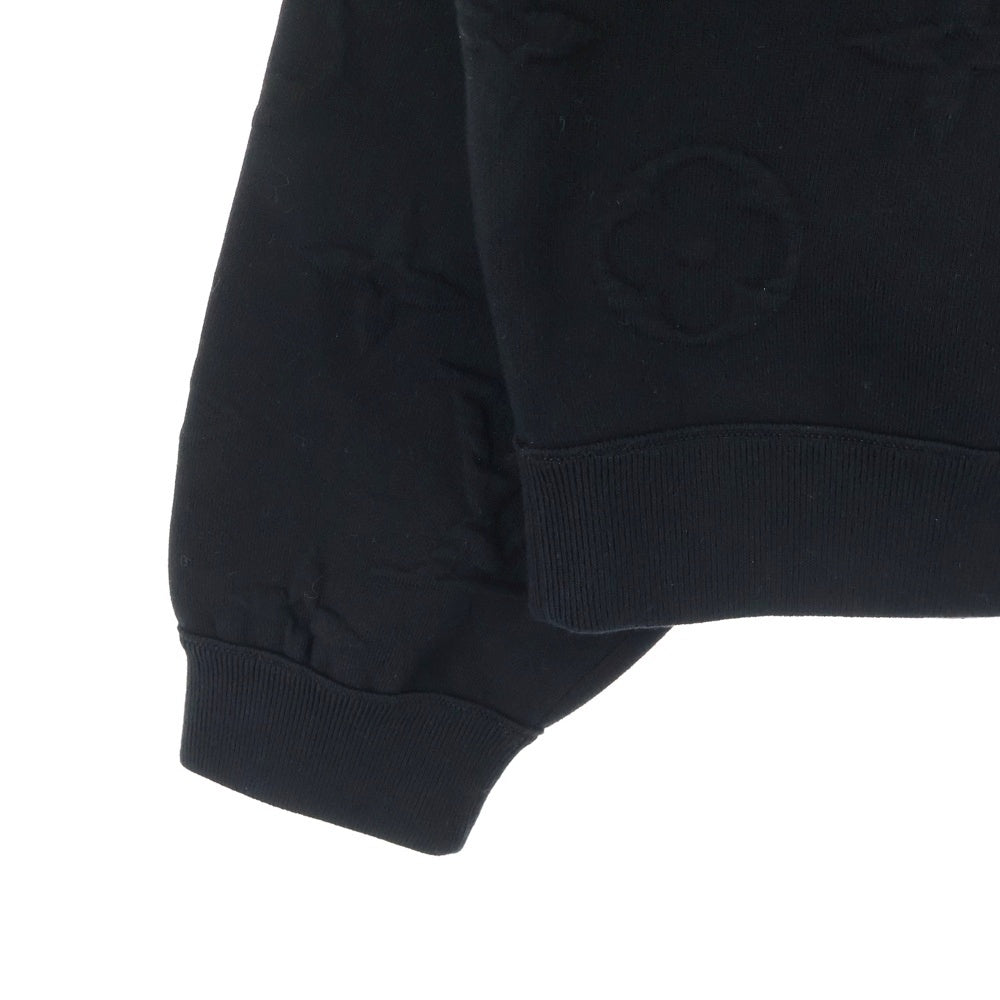 LOUIS VUITTON(ルイヴィトン) 25SS モノグラムエンボスド ハーフジップ ハイネックスウェット レディース ブラック RW251WW PVT FSKL15