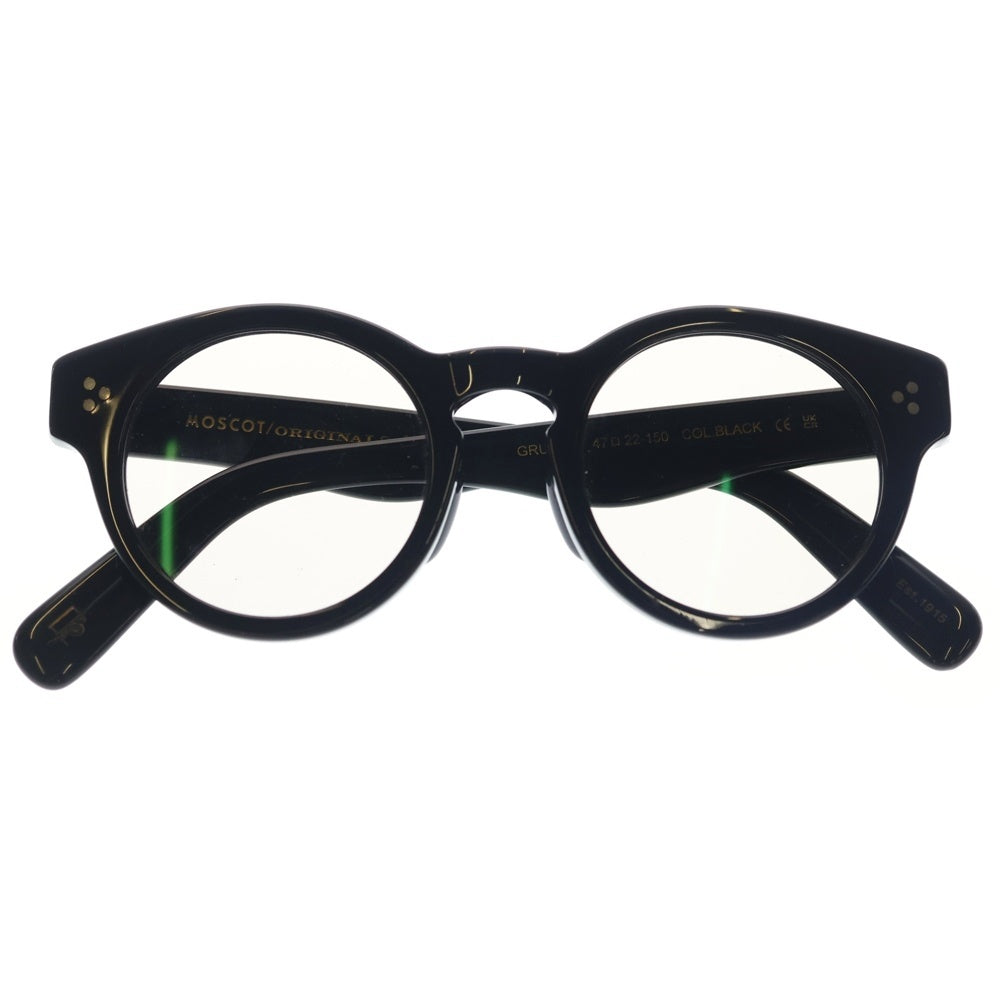 MOSCOT(モスコット) GRUNYA グルンヤ ラウンド型 サングラス メガネ ブラック