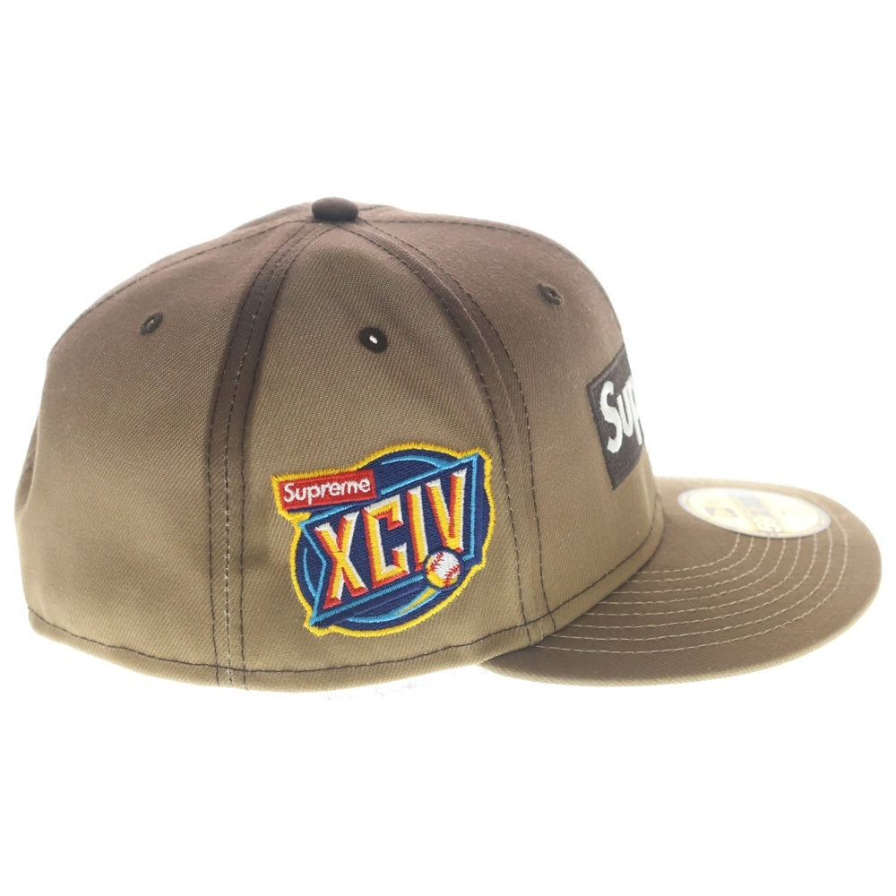 SUPREME(シュプリーム) 23SS ×NEW ERA Gradient Box Logo 59FIFTY ボックスロゴ キャップ ブラウン 7 1/2