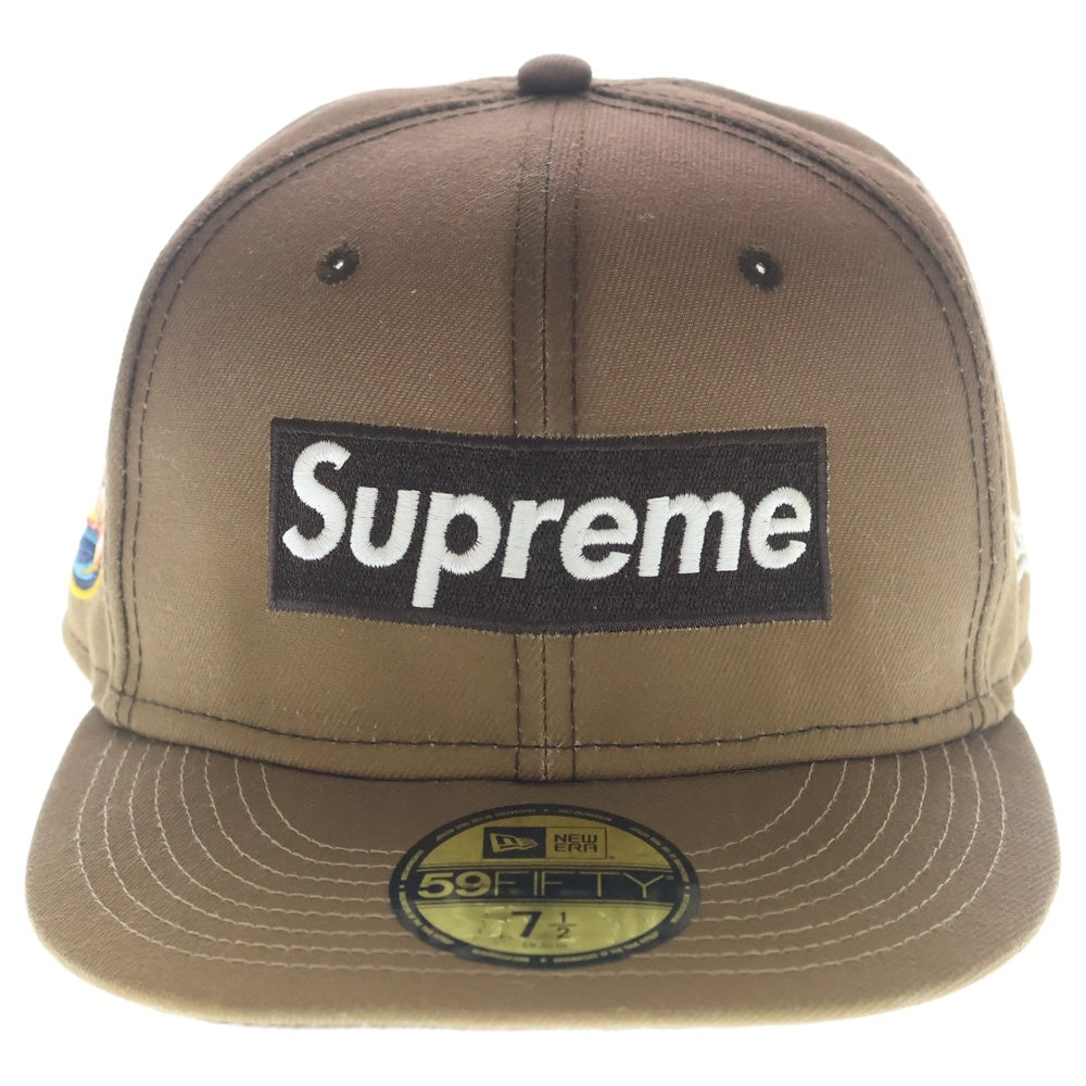 SUPREME(シュプリーム) 23SS ×NEW ERA Gradient Box Logo 59FIFTY ボックスロゴ キャップ ブラウン 7 1/2