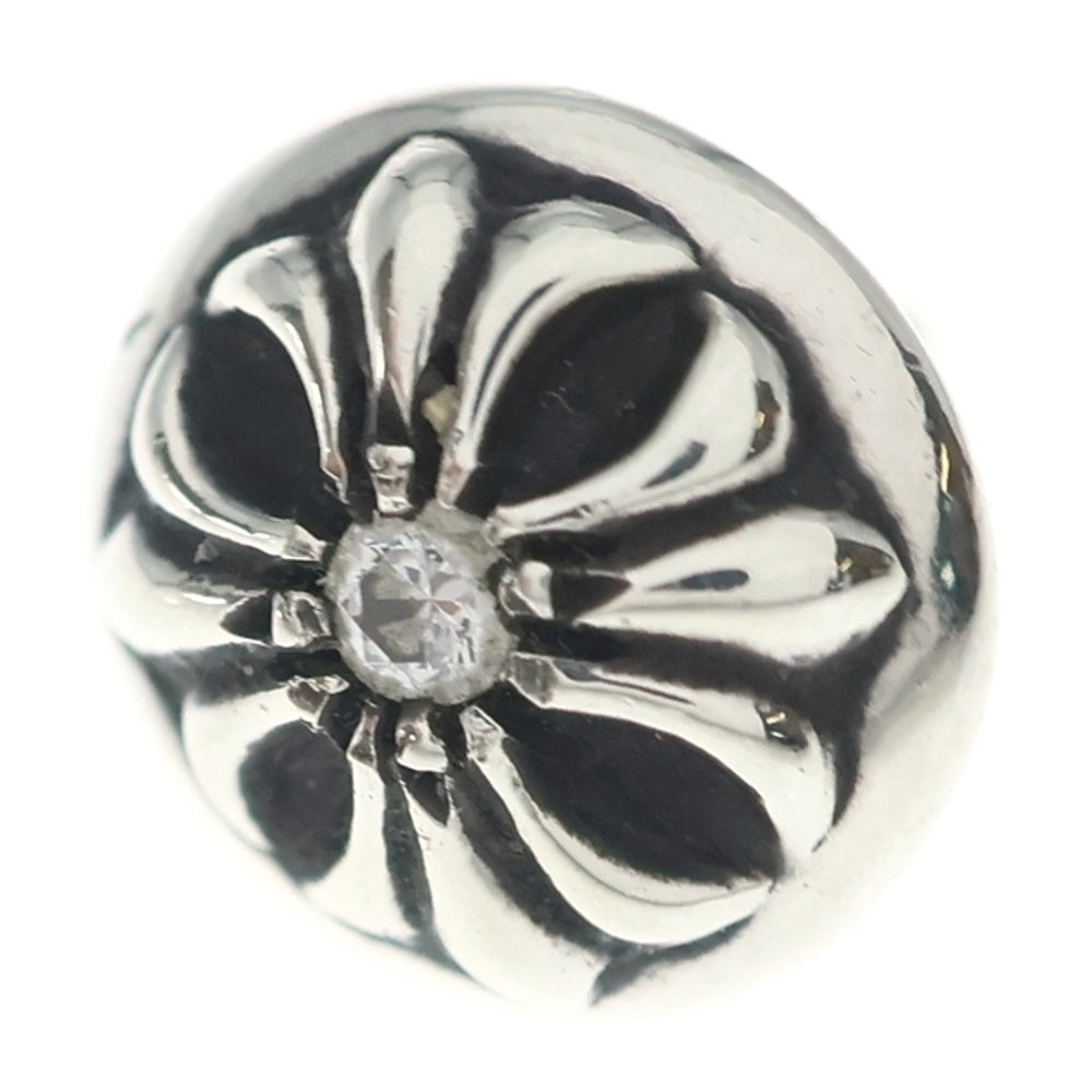 CHROME HEARTS(クロムハーツ) STUD CRSBLL DIA クロスボールスタッド 1ダイヤ ピアス シルバー
