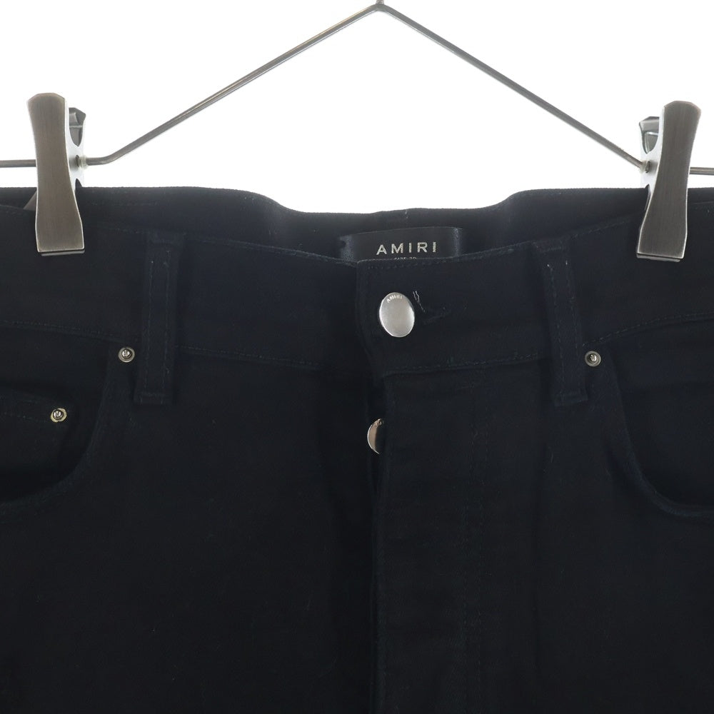 AMIRI(アミリ) レザー蛇腹 バイカークラッシュ ストレッチ スキニー
