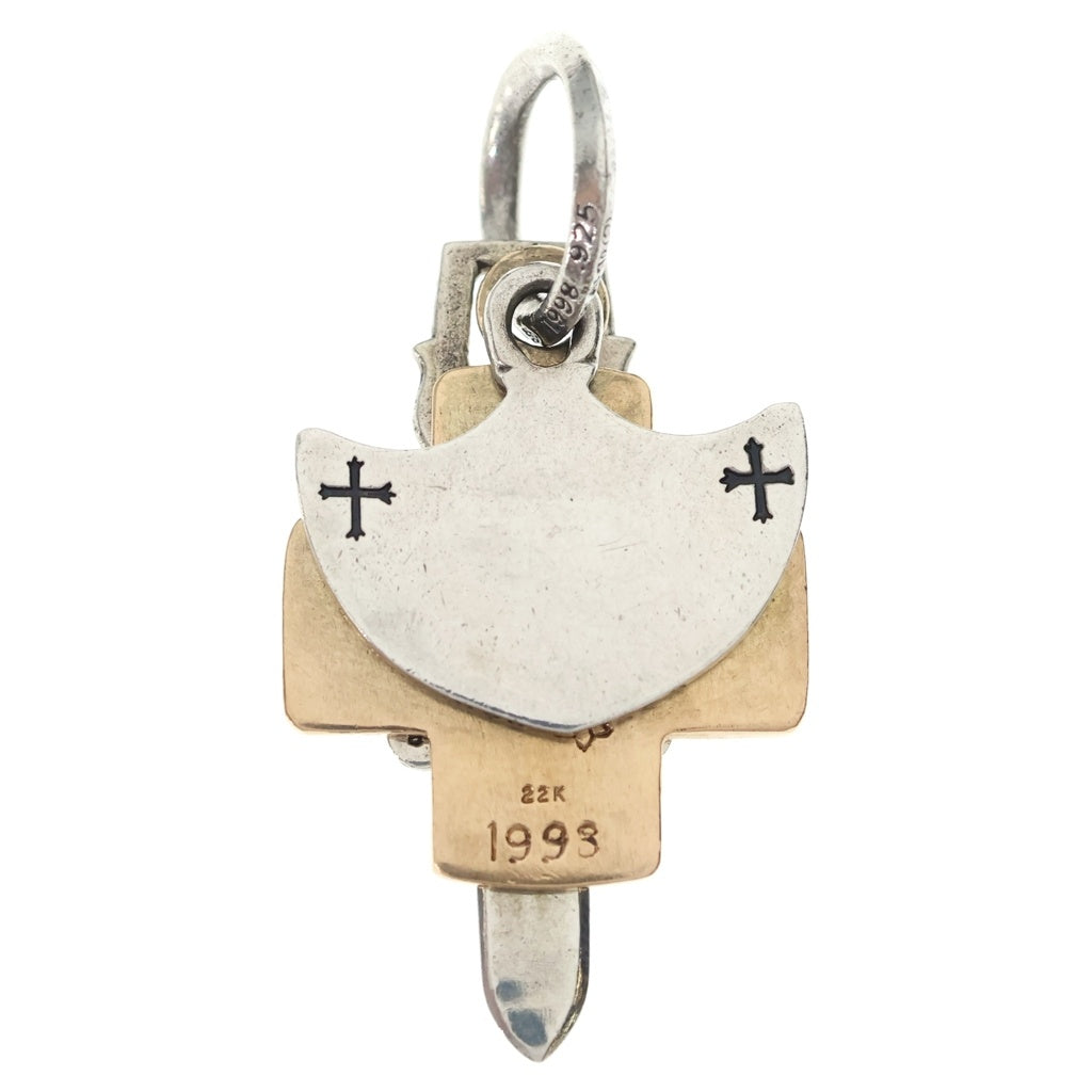 CHROME HEARTS(クロムハーツ) 3TRINKETS 22K withOring 3トリンケッツ 22K コンビ オーリング ネックレス ペンダントトップ シルバー/ゴールド
