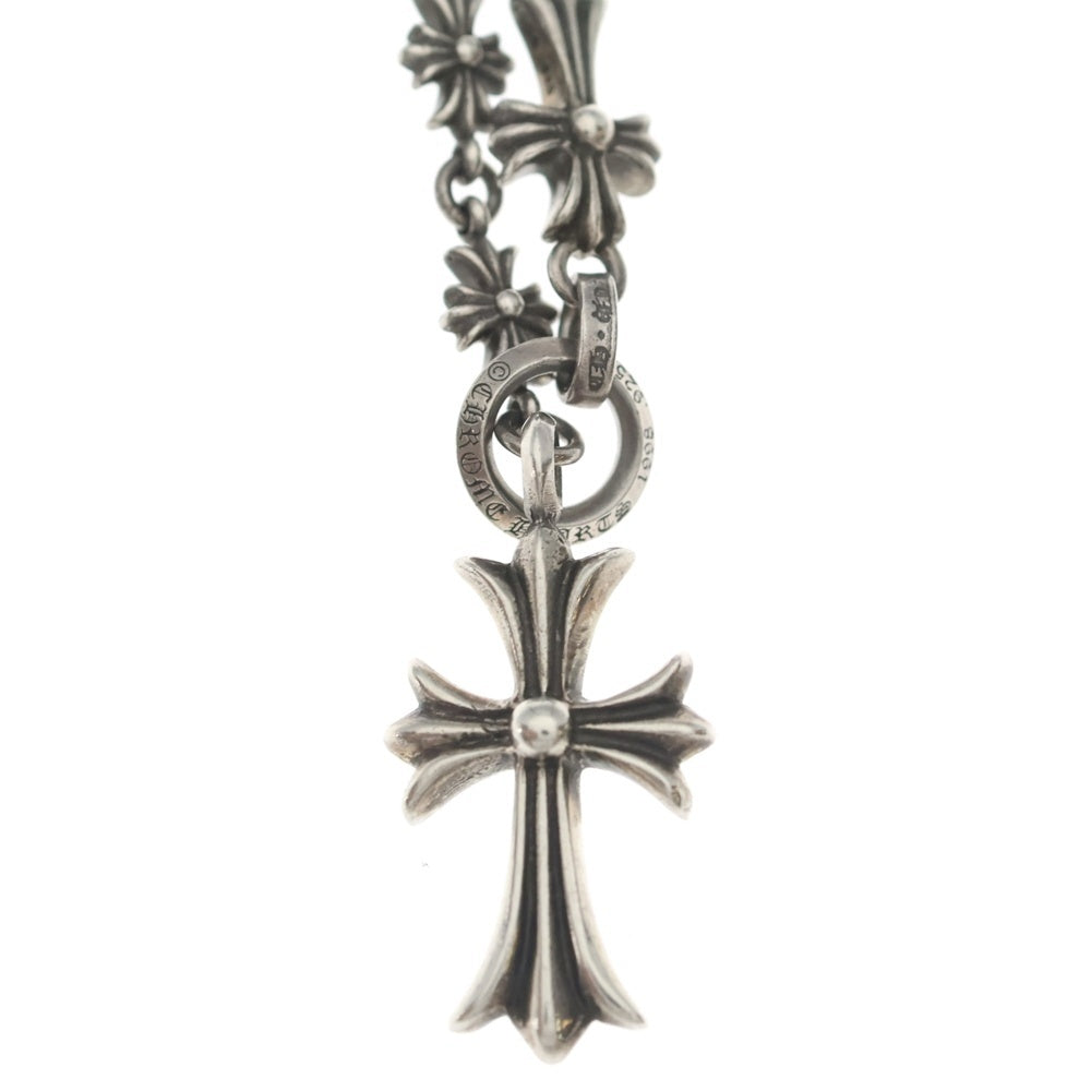 CHROME HEARTS(クロムハーツ) CHKE CHN TNYE W CH CRS タイニーE チョークチェーン ロザリオ ネックレス シルバー BCA226