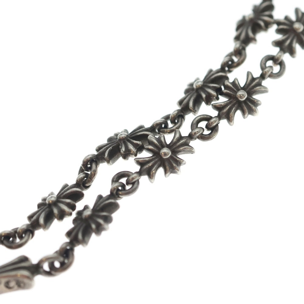 CHROME HEARTS(クロムハーツ) CHKE CHN TNYE W CH CRS タイニーE チョークチェーン ロザリオ ネックレス シルバー BCA226