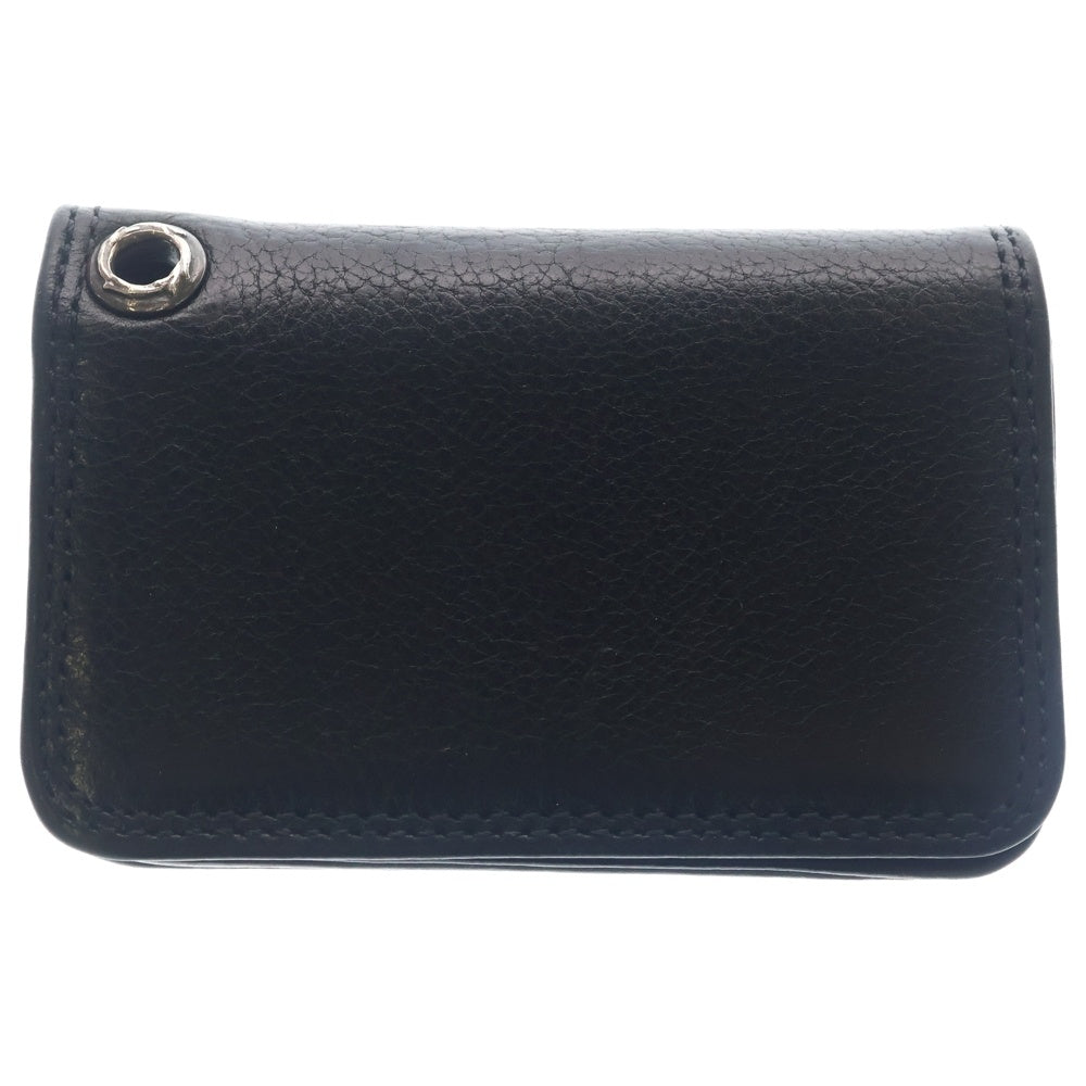 CHROME HEARTS(クロムハーツ) CARD CASE グロメット付きレザーカードケース ブラック