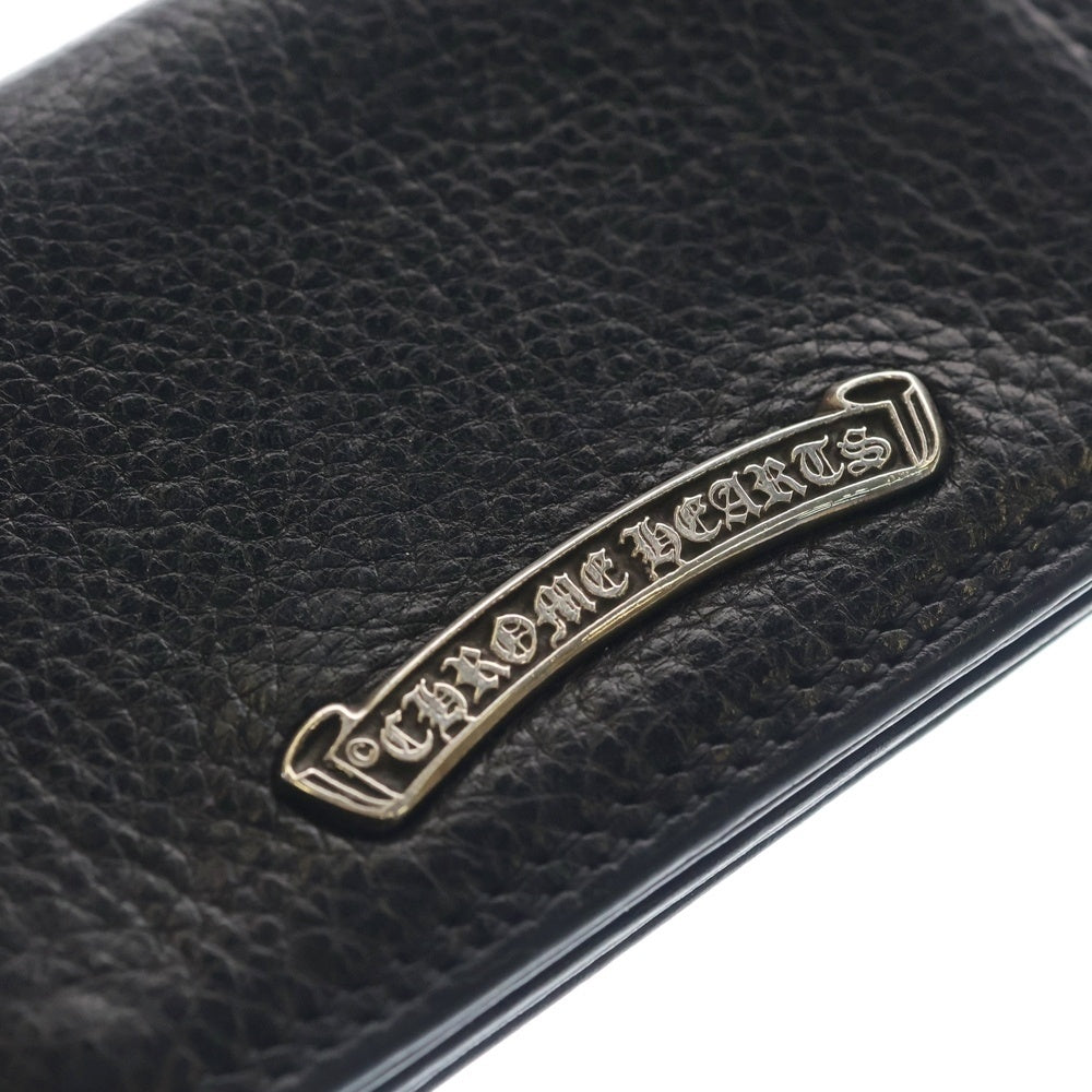 CHROME HEARTS(クロムハーツ) CARD CASE グロメット付きレザーカードケース ブラック
