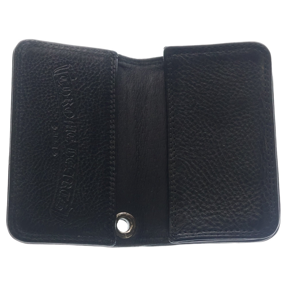 CHROME HEARTS(クロムハーツ) CARD CASE グロメット付きレザーカードケース ブラック