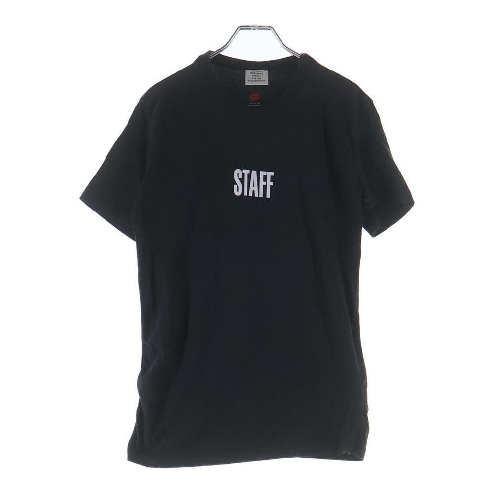 VETEMENTS(ヴェトモン) ETE2017 HANES STUFF TEE 半袖 クルーネック Tシャツ カットソー ブラック