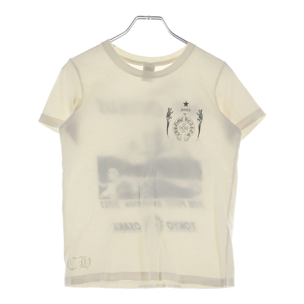 CHROME HEARTS(クロムハーツ) FOTI S/S TEE 2011 HERE COMES MR.OCULUS記念 キッズ 両面プリント 半袖 クルーネック Tシャツ ホワイト