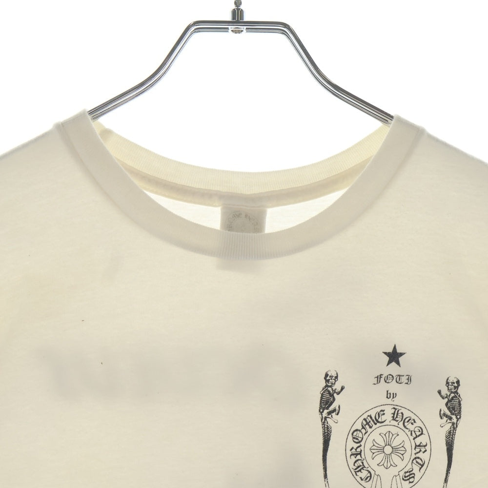 CHROME HEARTS(クロムハーツ) FOTI S/S TEE 2011 HERE COMES MR.OCULUS記念 キッズ 両面プリント 半袖 クルーネック Tシャツ ホワイト