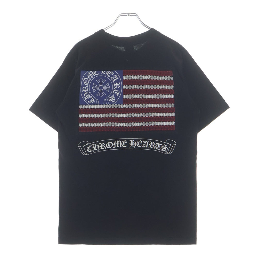 CHROME HEARTS(クロムハーツ) ヴァインダガー ホースシュー 胸ポケット 半袖 クルーネック ブラック