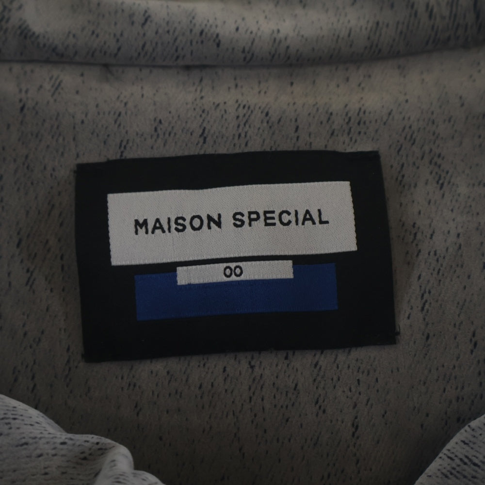 MAISON SPECIAL(メゾンスペシャル) ロッキーデニムプライムオーバージップブルゾン デニムジャケット グレー 11252211614