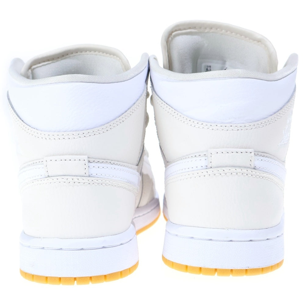 NIKE(ナイキ) WMNS AIR JORDAN 1 MID ウィメンズ エア ジョーダン 1 ミッドカットスニーカー ホワイト BQ6472-021 US6.5/23.5 レディース