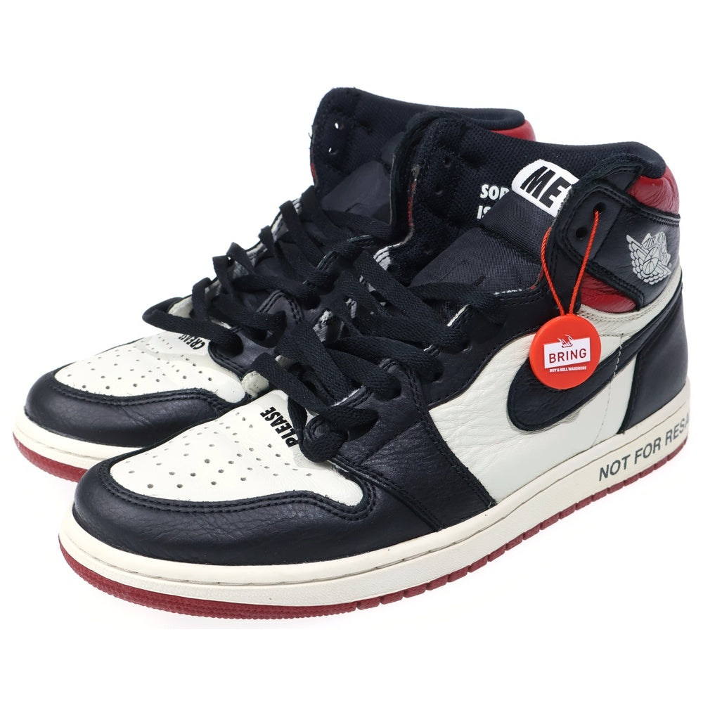 NIKE(ナイキ) AIR JORDAN 1 HIGH RETRO NOT FOR RESALE エアジョーダン1 レトロ ノット フォー リセール ハイカットスニーカー レッド 861428-106 US10/28cm
