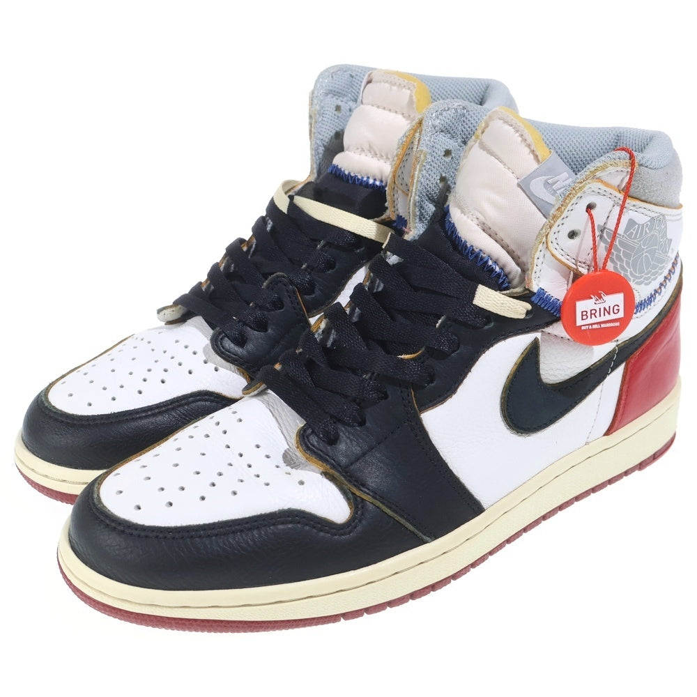 NIKE(ナイキ) ×UNION AIR JORDAN 1 RETRO HI NRG BV1300-106 ユニオン エアジョーダン1 ハイカットスニーカー レッド BV1300-106 US9.5/27.5cm