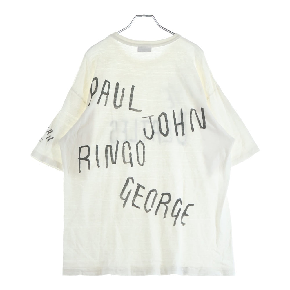 HUMAN MADE(ヒューマンメイド) THE BEATLES バックネームプリント 半袖 クルーネック Tシャツ ホワイト