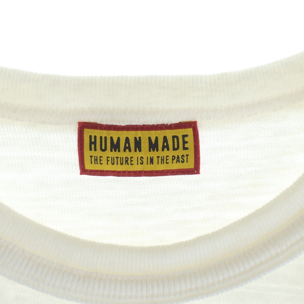 HUMAN MADE(ヒューマンメイド) THE BEATLES バックネームプリント 半袖 クルーネック Tシャツ ホワイト