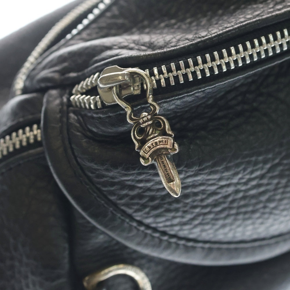 CHROME HEARTS(クロムハーツ) #1 SNAT PACK スナットパック ダガージップ ガンスリンガーベルト レザーウエストバッグ ブラック