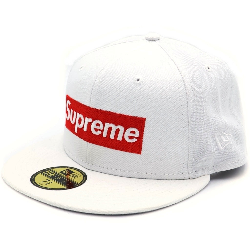 SUPREME(シュプリーム) 22AW Money Box Logo New Era マネー刺繍ボックスロゴベースボールキャップ ホワイト