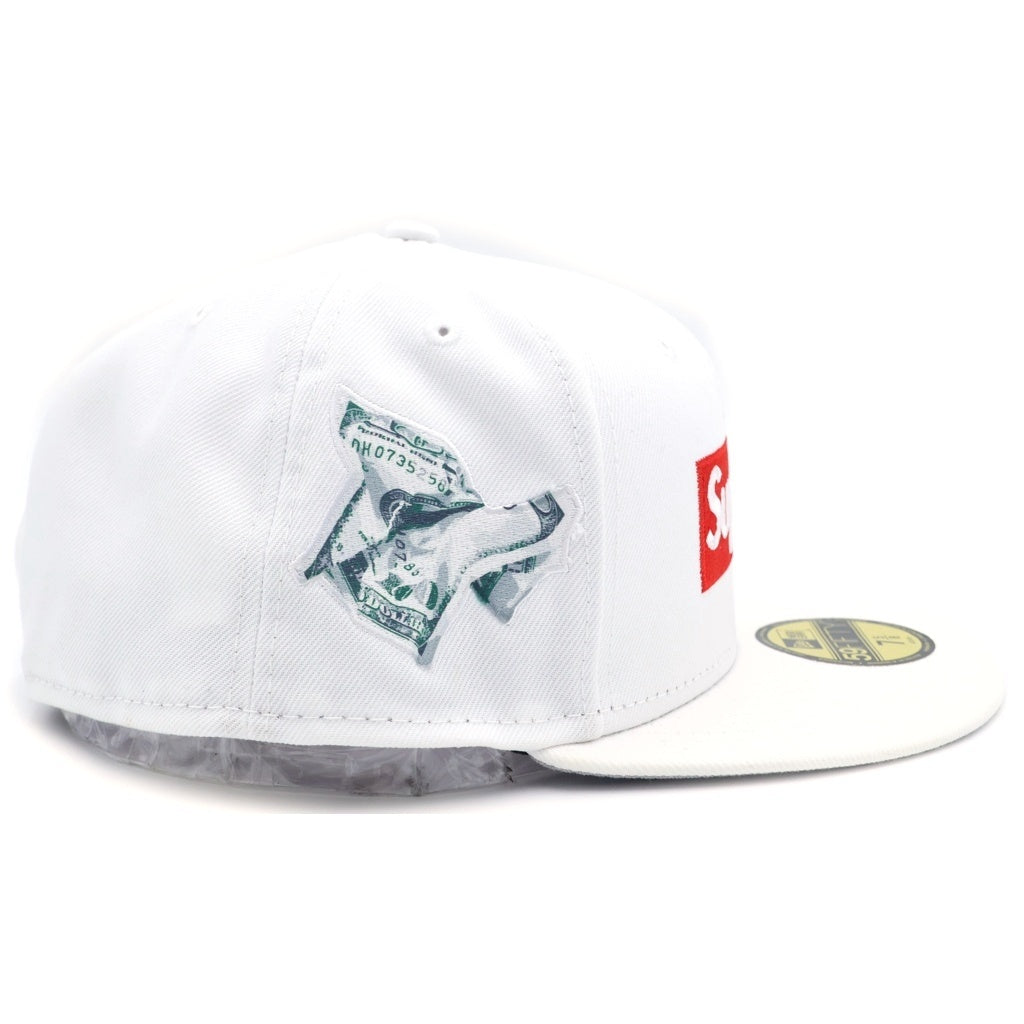 SUPREME(シュプリーム) 22AW Money Box Logo New Era マネー刺繍ボックスロゴベースボールキャップ ホワイト