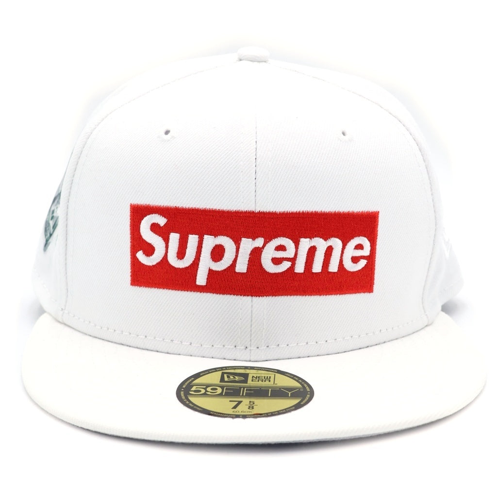 SUPREME(シュプリーム) 22AW Money Box Logo New Era マネー刺繍ボックスロゴベースボールキャップ ホワイト