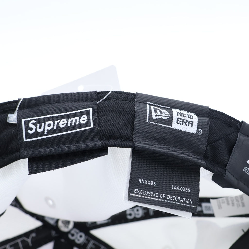 SUPREME(シュプリーム) 22AW Money Box Logo New Era マネー刺繍ボックスロゴベースボールキャップ ホワイト