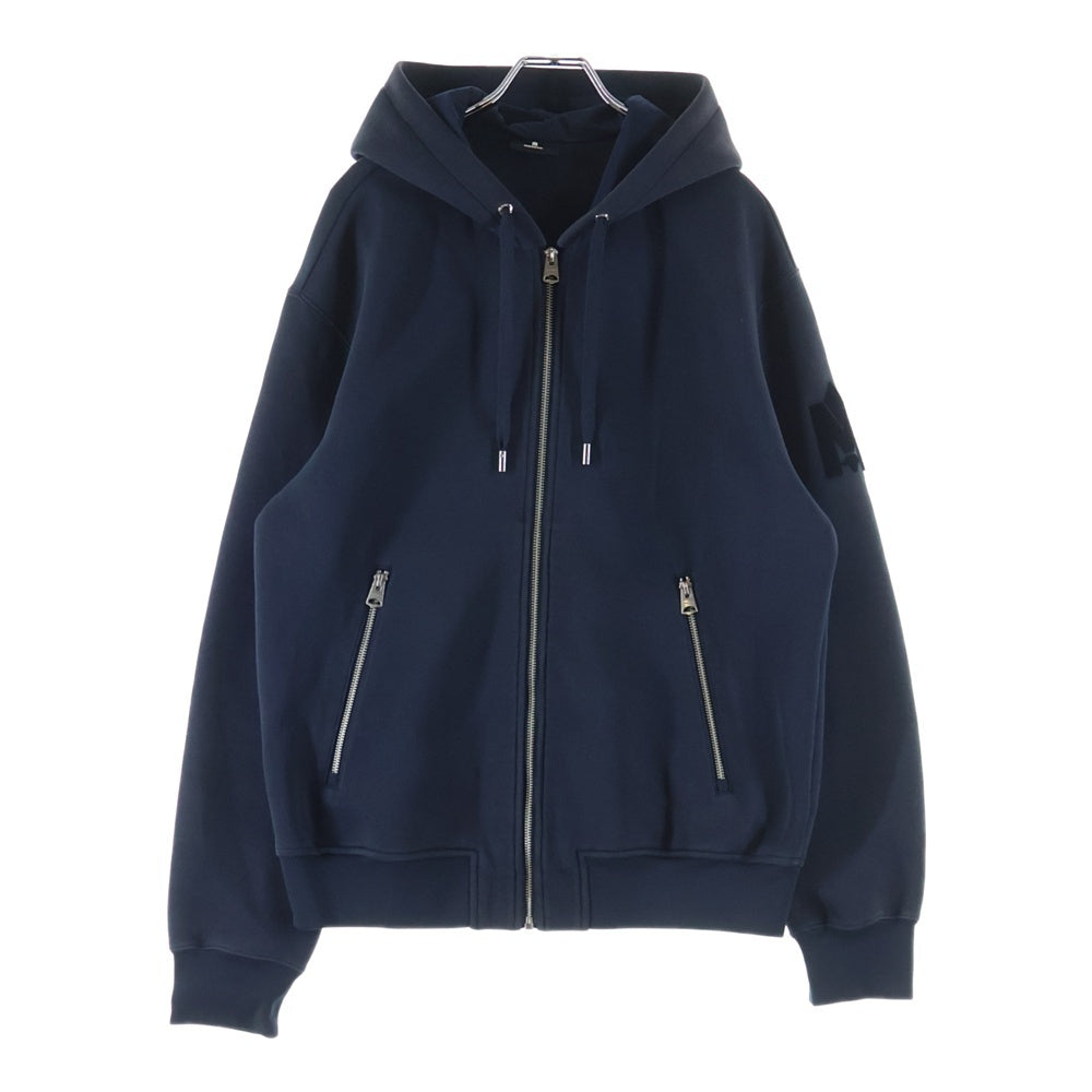 MACKAGE(マッカージュ) ジップアップ パーカー フロッキープリントロゴ ネイビー KRYS-ZP