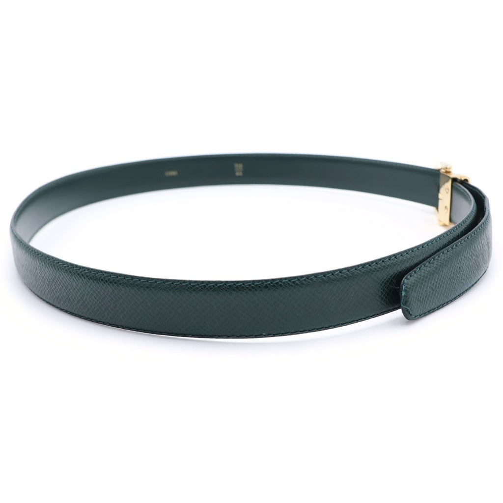 LOUIS VUITTON(ルイヴィトン) サンチュール クラシック LV タイガ ベルト ゴールド金具 グリーン M6845