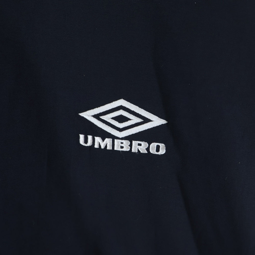 Stein(シュタイン) ×UMBRO POPLIN PADDED JACKET アンブロ フロントロゴ刺繍 ナイロンジャケット ネイビー ST.1340