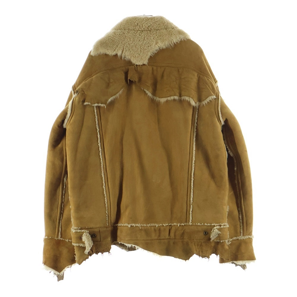 GOOD KARMA DEVELOPMENT(グッドカルマ ディベロップメント) LUKE MOUTON TRUCKER JACKET ムートン トラッカー ジャケット ベージュ